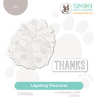 Simon Says Stamp Layering Pinecone Wafer Dies 1500sdc