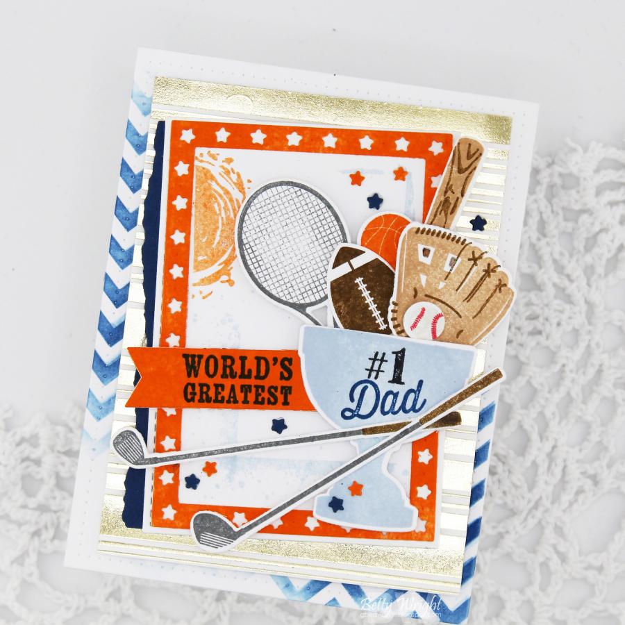 Papertrey Ink Larger Than Life Dad Clear Stamps 1501 world's greatest