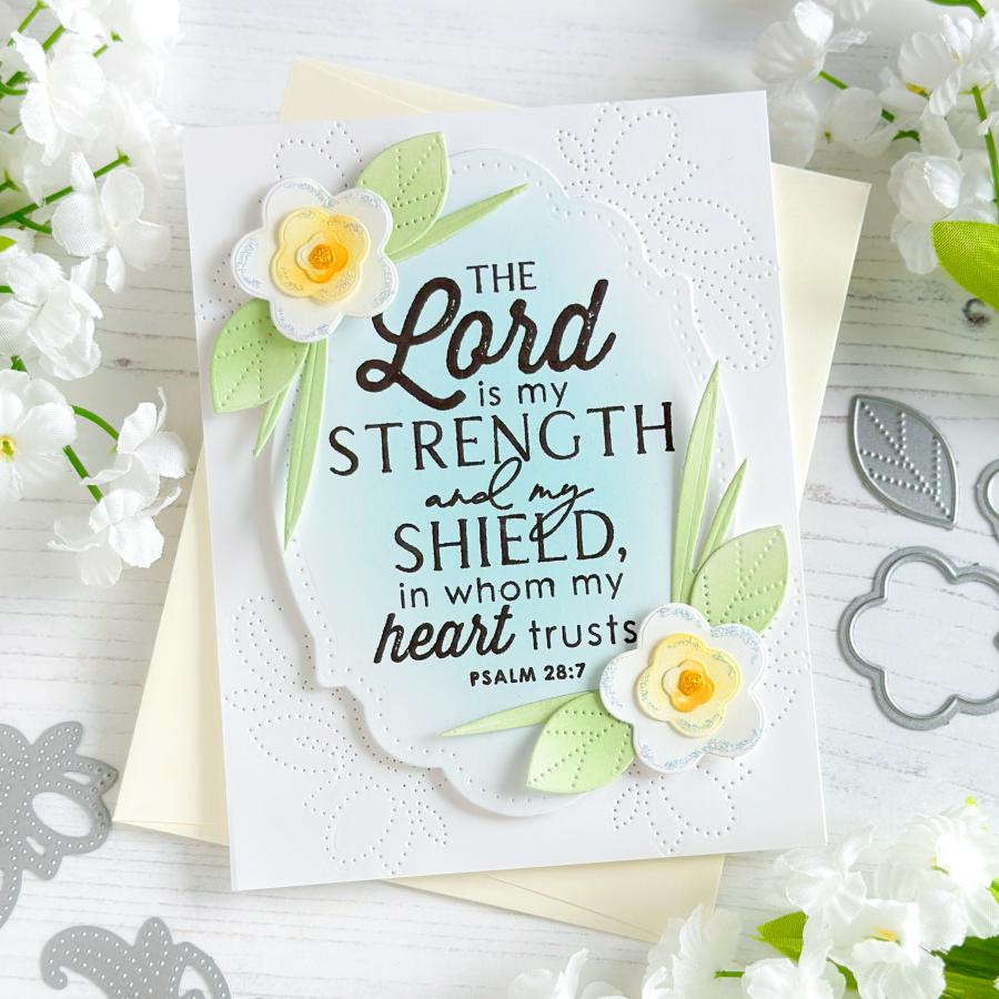 Papertrey Ink Psalm Refelctions April Clear Stamps 1502 blooms
