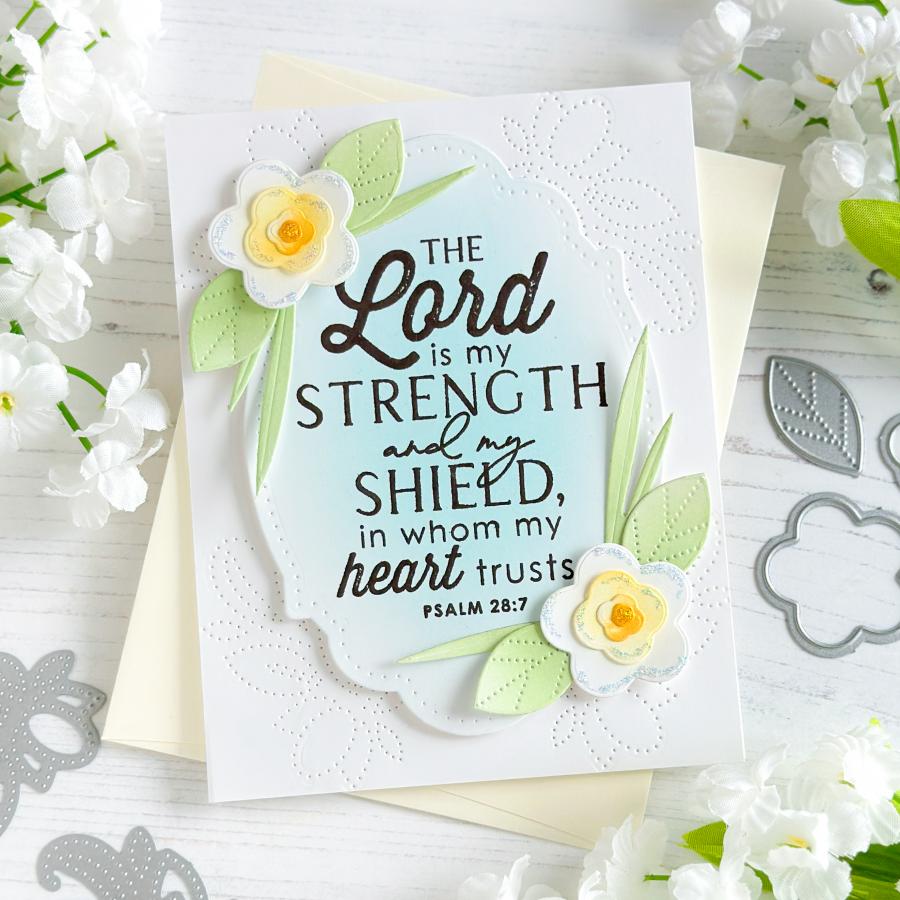 Papertrey Ink Psalm Refelctions April Clear Stamps 1502 blooms