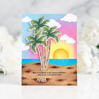 Papertrey Ink Just Sentiments Days of Summer Clear Stamps 1514 sunset