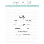 Papertrey Ink Larger than Life Hello Clear Stamps 1517
