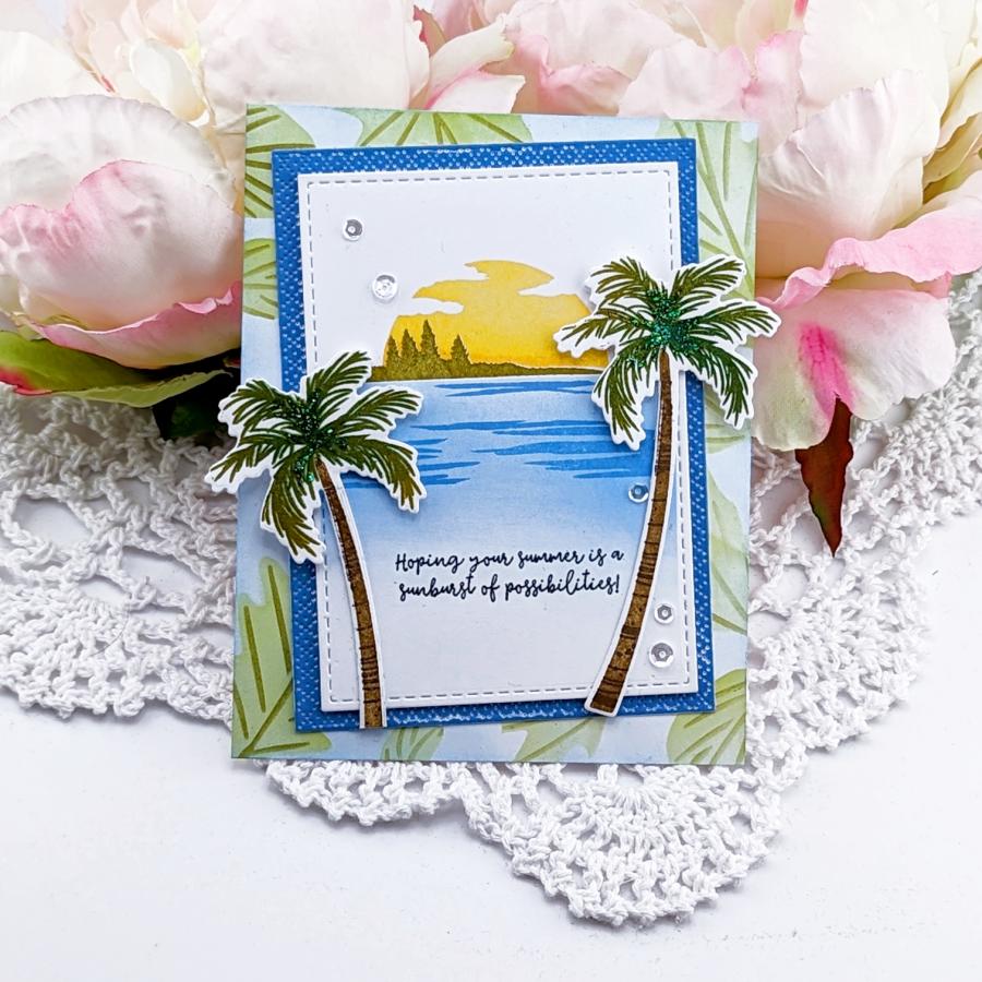 Papertrey Ink Inside Greetings Days of Summer Clear Stamps 1519 ocean