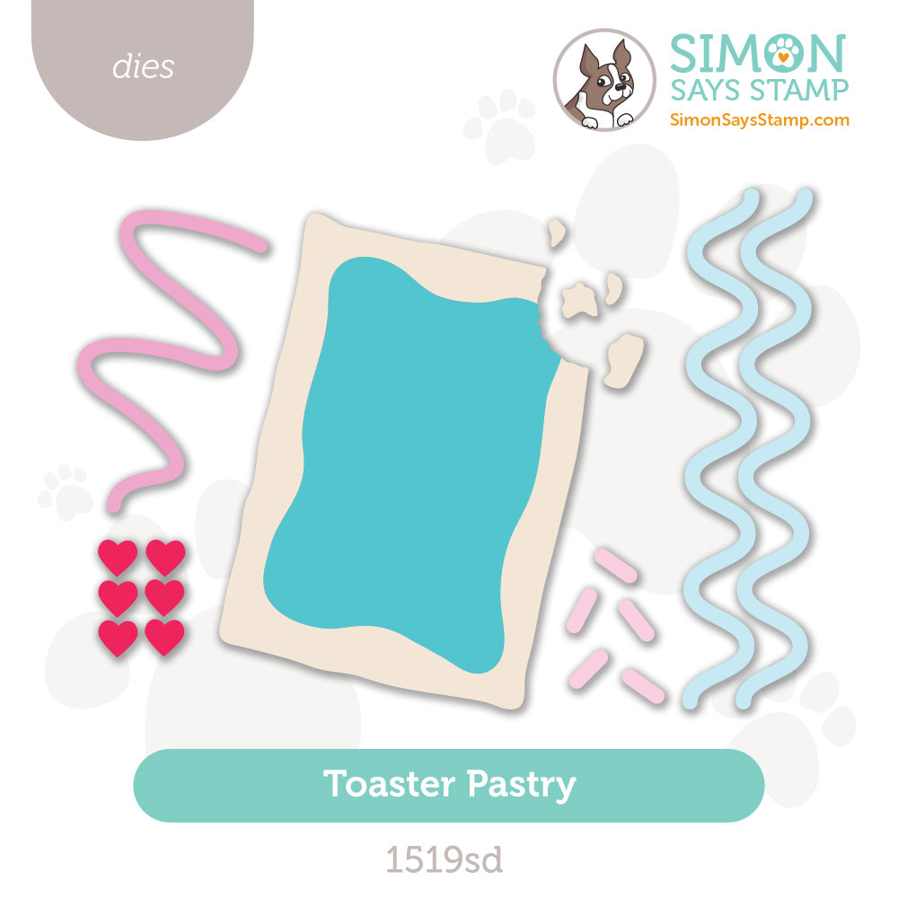 Simon Says Stamp Toaster Pastry Wafer Dies 1519sd Heart to Heart