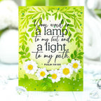 Papertrey Ink Psalm Reflections July Mini Clear Stamp 1525 green