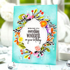 Papertrey Ink Fresh Florals Clear Stamps 1526 wishing you