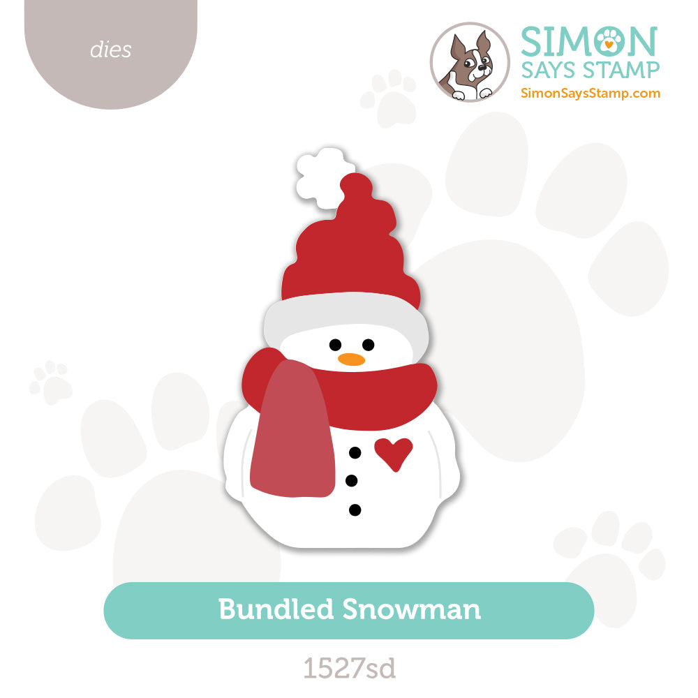 Simon Says Stamp Bundled Snowman Wafer Dies 1527sd