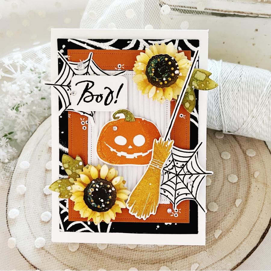 Papertrey Ink Spooky Halloween Clear Stamps 1530 boo