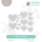 Simon Says Stamp Tons Of Hearts Wafer Dies 1537sdc Heart to Heart