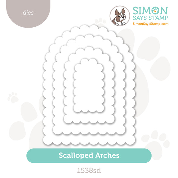1点限り♡新作未使用♡SCALLOPED WISHESスタンピンアップ 1538sd_ScallopedArches_Dies_St
