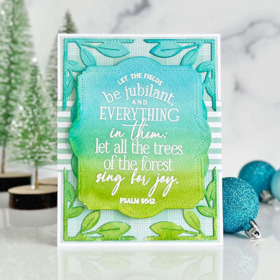 Papertrey Ink Psalm Reflections October Dies pti-0708 pastel background