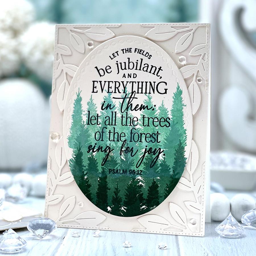 Papertrey Ink Psalm Reflections October Dies pti-0708 pine trees