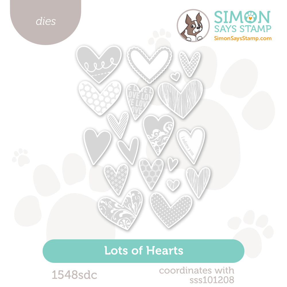 Simon Says Stamp Lots Of Hearts Wafter Dies 1548sdc Heart to Heart