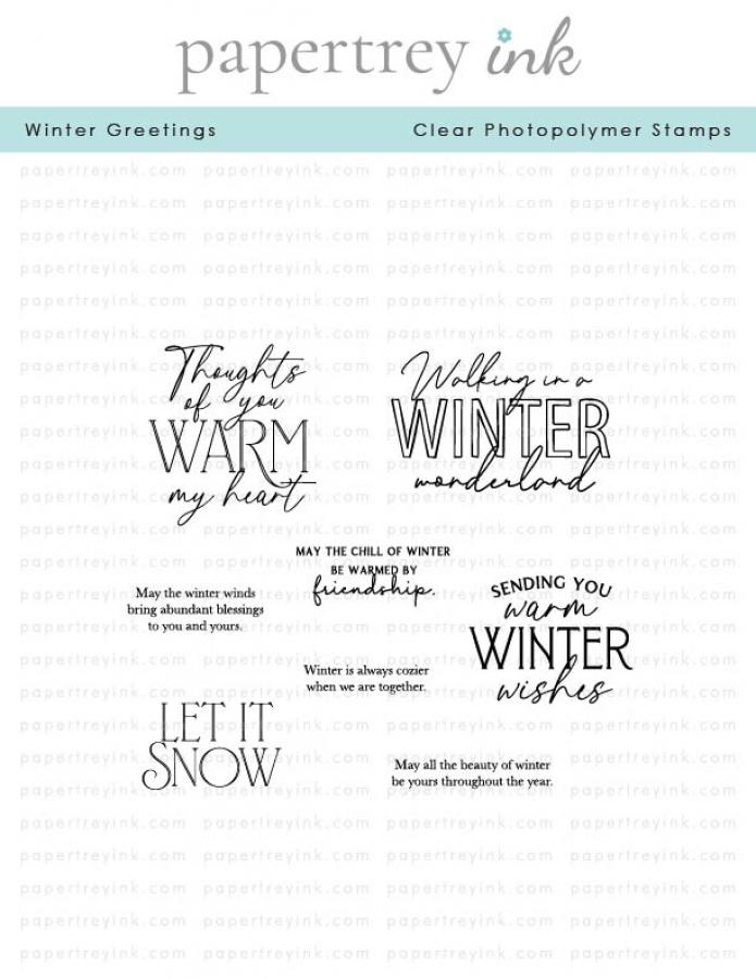 Papertrey Ink Winter Greetings Clear Stamps 1549