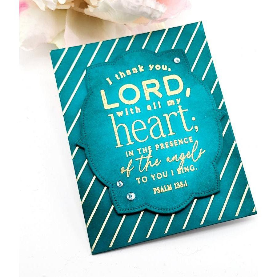 Papertrey Ink Psalm Reflections November Clear Stamps 1550 stripes