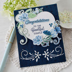 Papertrey Ink Fanciful Flourishes Clear Stamps 1554 congratulations