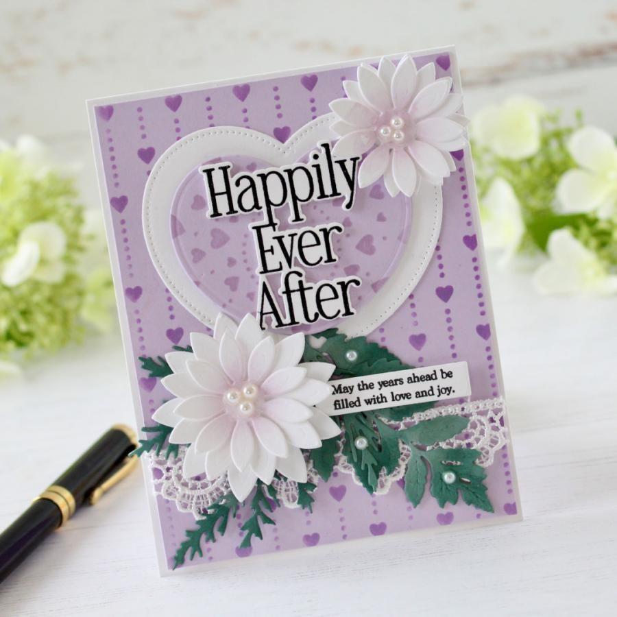 Papertrey Ink Forever and Always Sentiments Clear Stamps 1555 happily ever after
