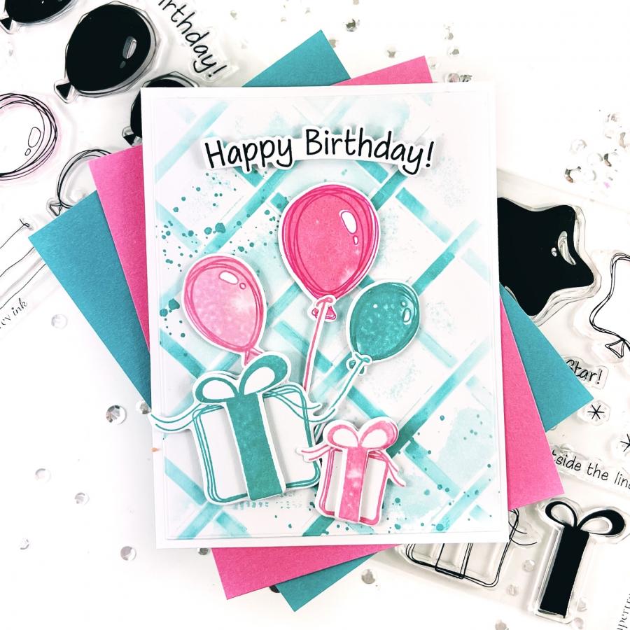 Papertrey Ink Birthday Your Way II Clear Stamps 1561 happy birthday