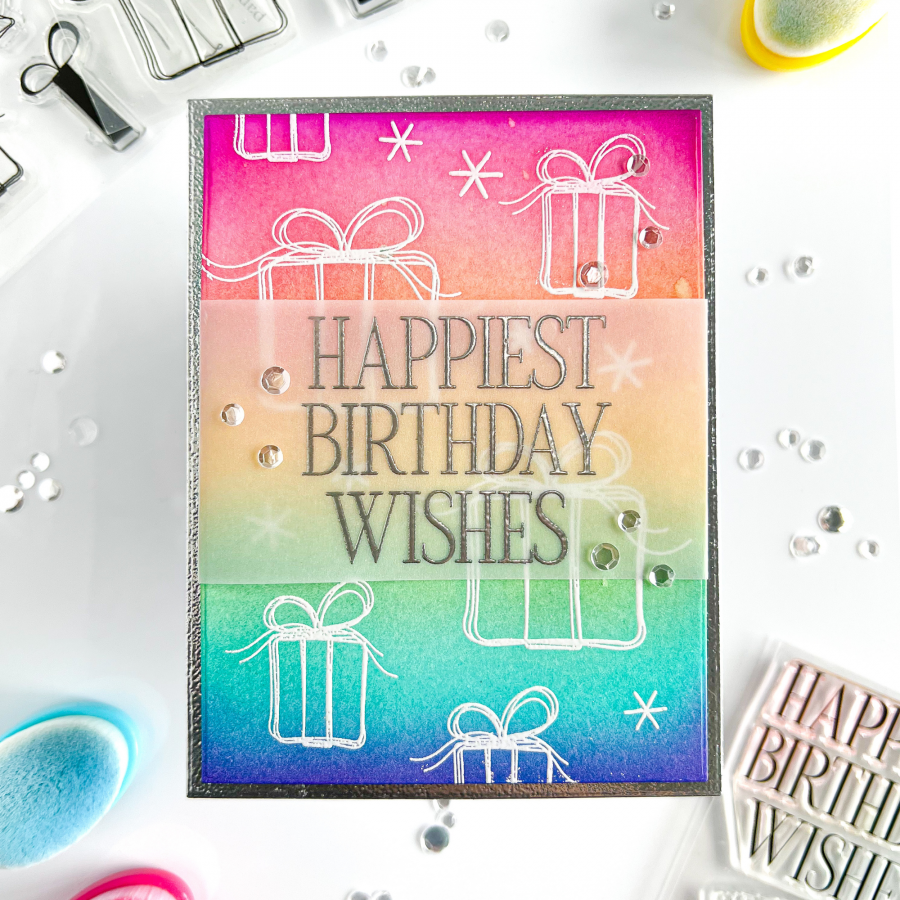 Papertrey Ink Birthday Your Way II Clear Stamps 1561 birthday wishes