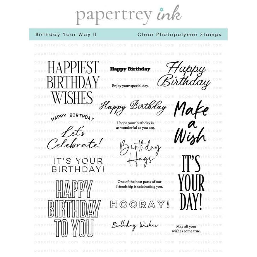 Papertrey Ink Birthday Your Way II Clear Stamps 1561