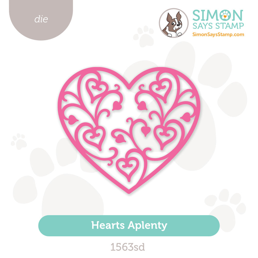 Simon Says Stamp Hearts Aplenty Wafer Dies 1563sd Heart to Heart