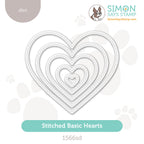 Simon Says Stamp Stitched Basic Hearts Wafer Dies 1566sd Heart to Heart
