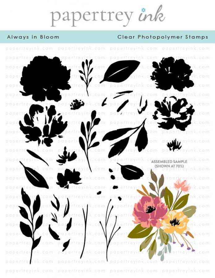 Papertrey Ink Always in Bloom Clear Stamps 1569