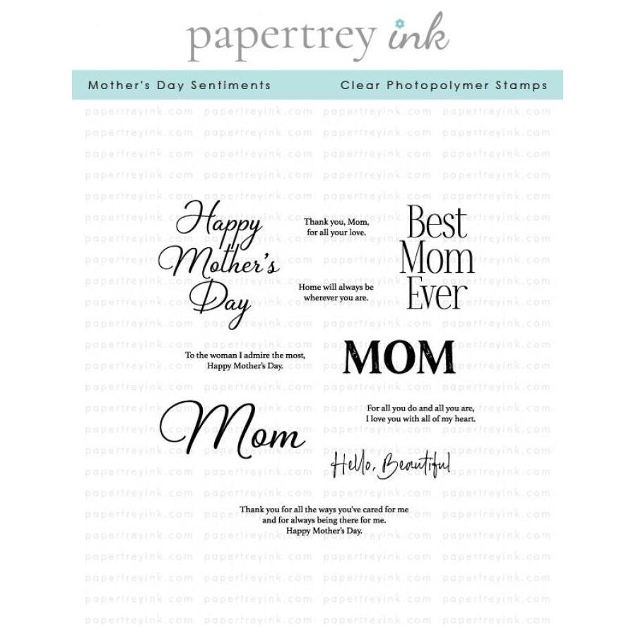 Papertrey Ink Mother's Day Sentiments Clear Stamps 1570