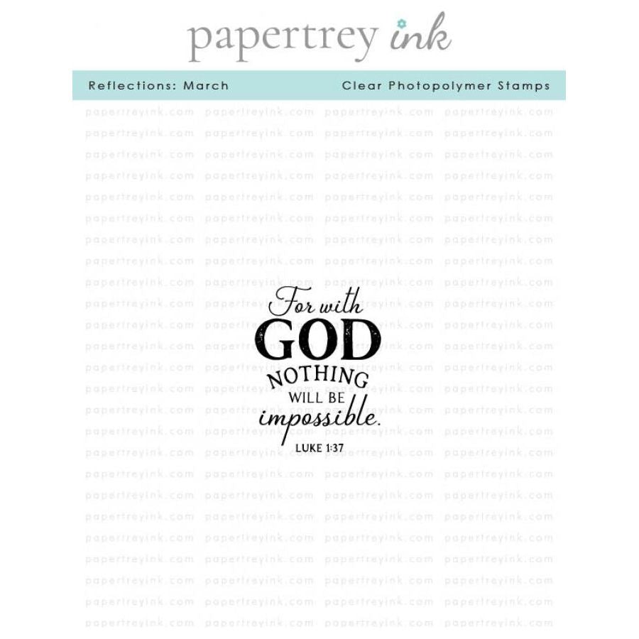 Papertrey Ink Reflections March Clear Stamp 1573