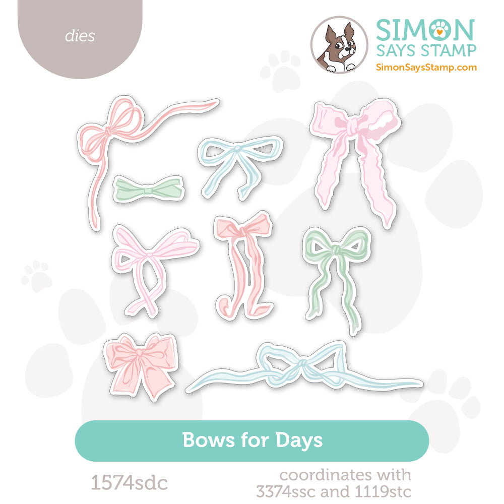 Simon Says Stamp Bows for Days Wafer Dies 1574sdc In My Heart