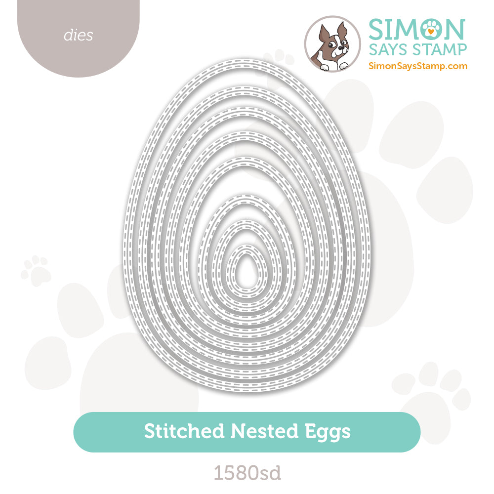 Simon Says Stamp Stitched Nested Eggs Wafer Dies 1580sd Beautiful Moments