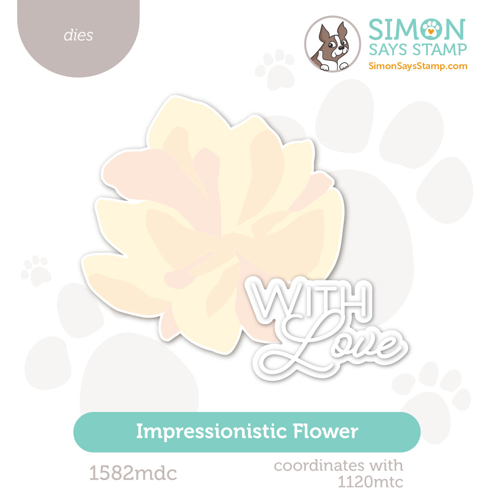 Simon Says Stamp Impressionistic Flower Wafer Dies 1582mdc