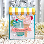 Papertrey Ink Frozen Delights Clear Stamp and Die Set you're the sweetest