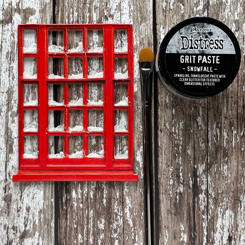 Tim Holtz Distress Snowfall Grit Paste Ranger tsck81142 Holiday Window Project | color-code:ALT10