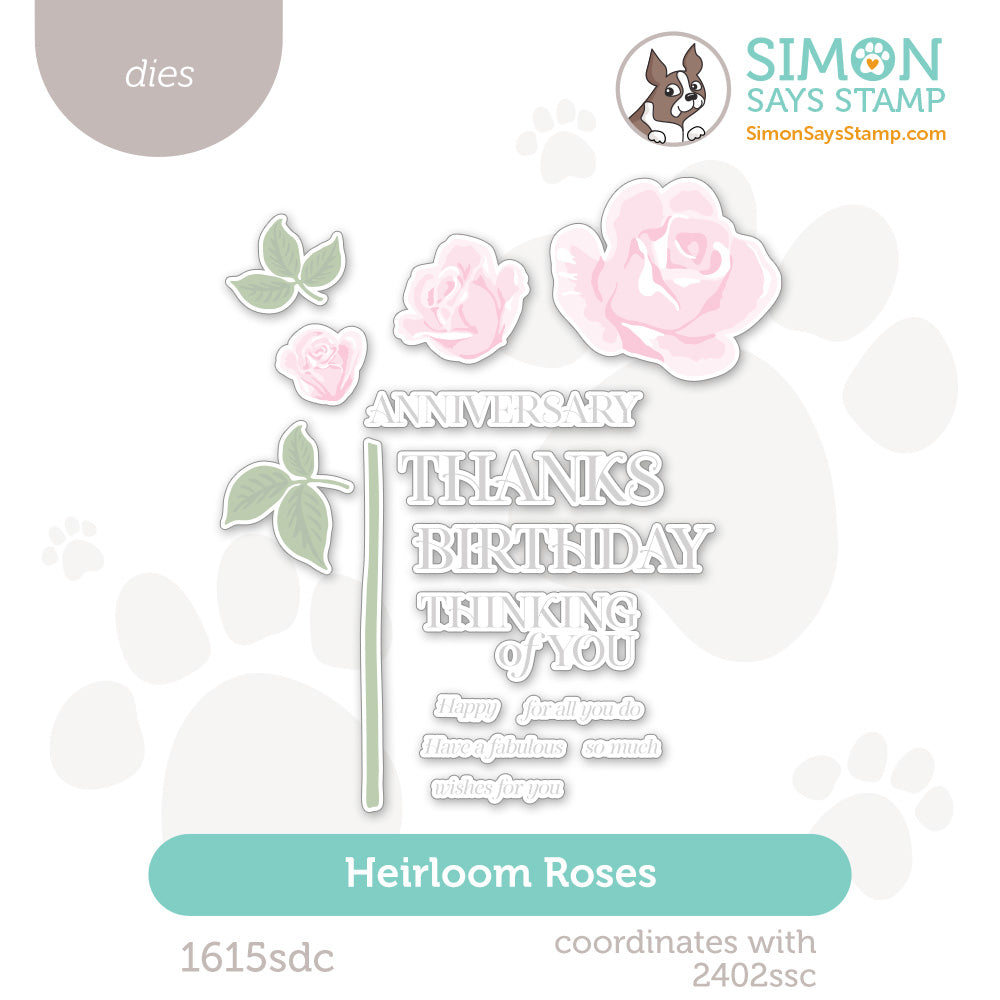 Simon Says Stamp Heirloom Roses Wafer Dies 1615sdc Always There