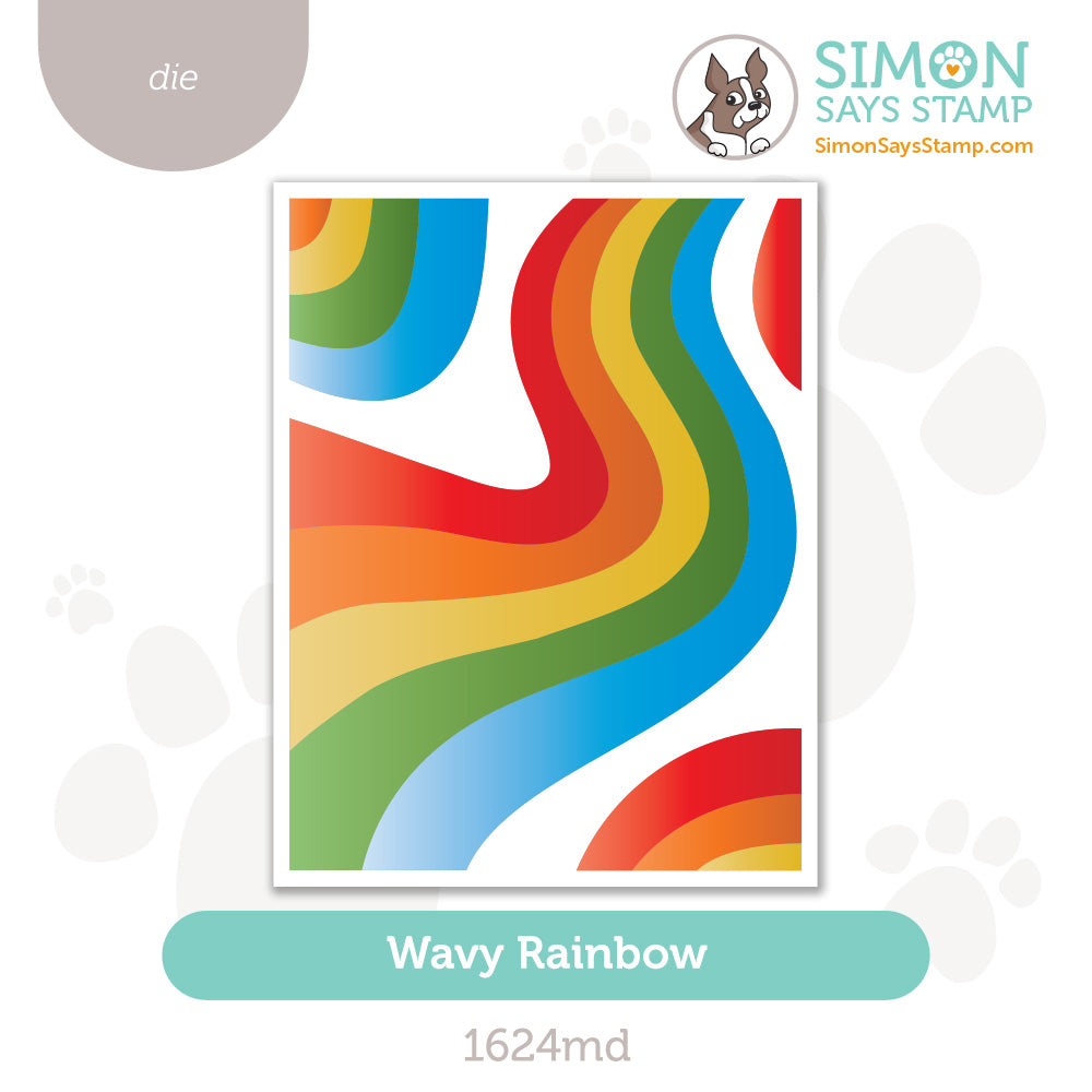 Simon Says Stamp Wavy Rainbow Wafer Die 1624md Stamptember