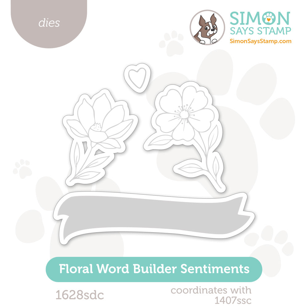 Simon Says Stamp Floral Word Builder Sentiments Wafer Dies 1628sdc Always There