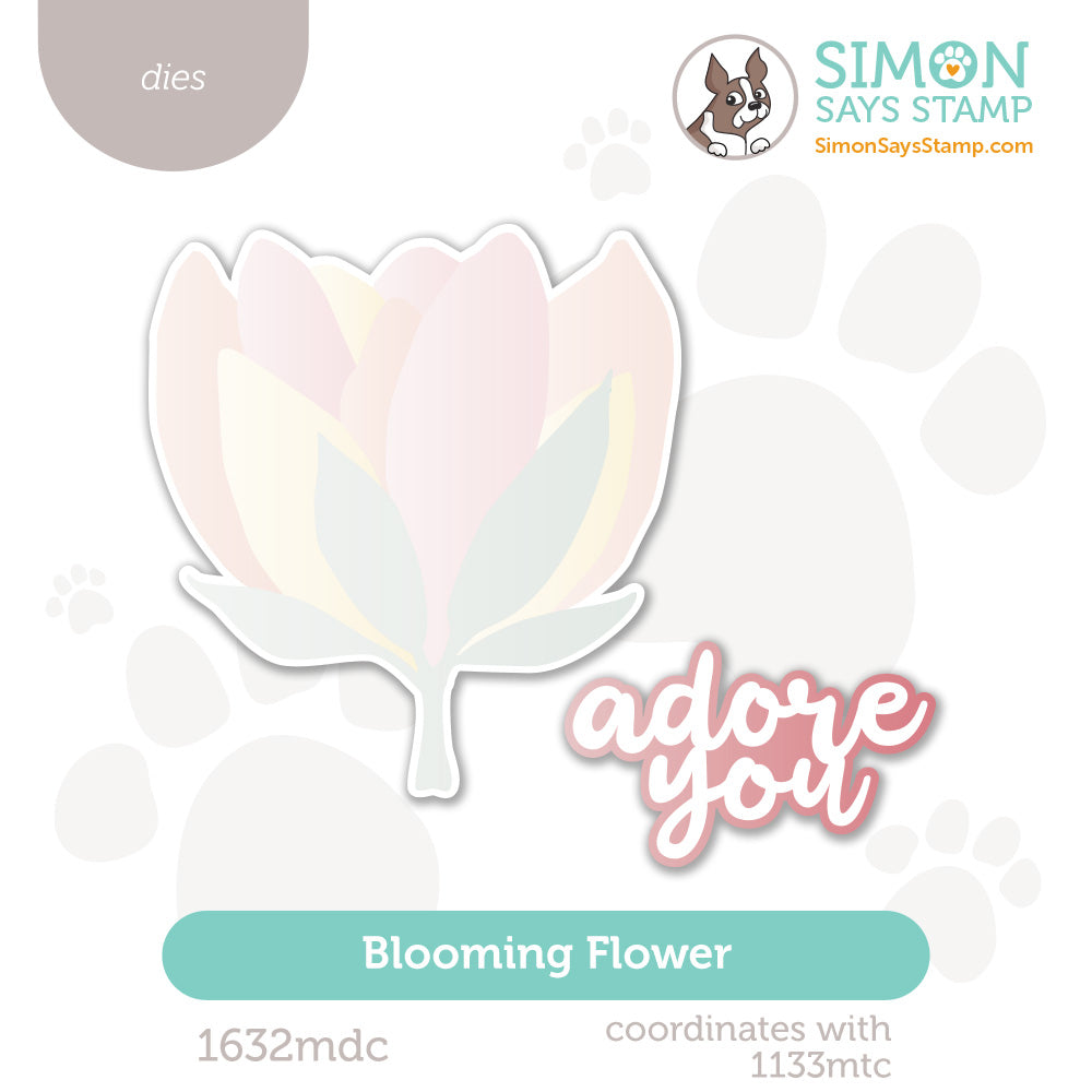 Simon Says Stamp Blooming Flower Wafer Dies 1632mdc Shine On