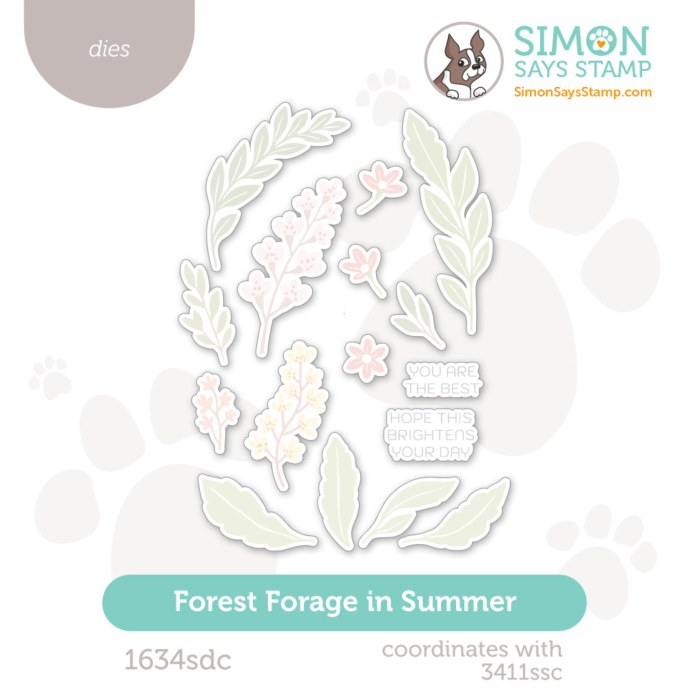 Simon Says Stamp Forest Forage In Summer Wafer Dies 1634sdc Every Happiness