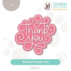 Simon Says Stamp Swirled Thank You Wafer Dies 1635sd Shine On