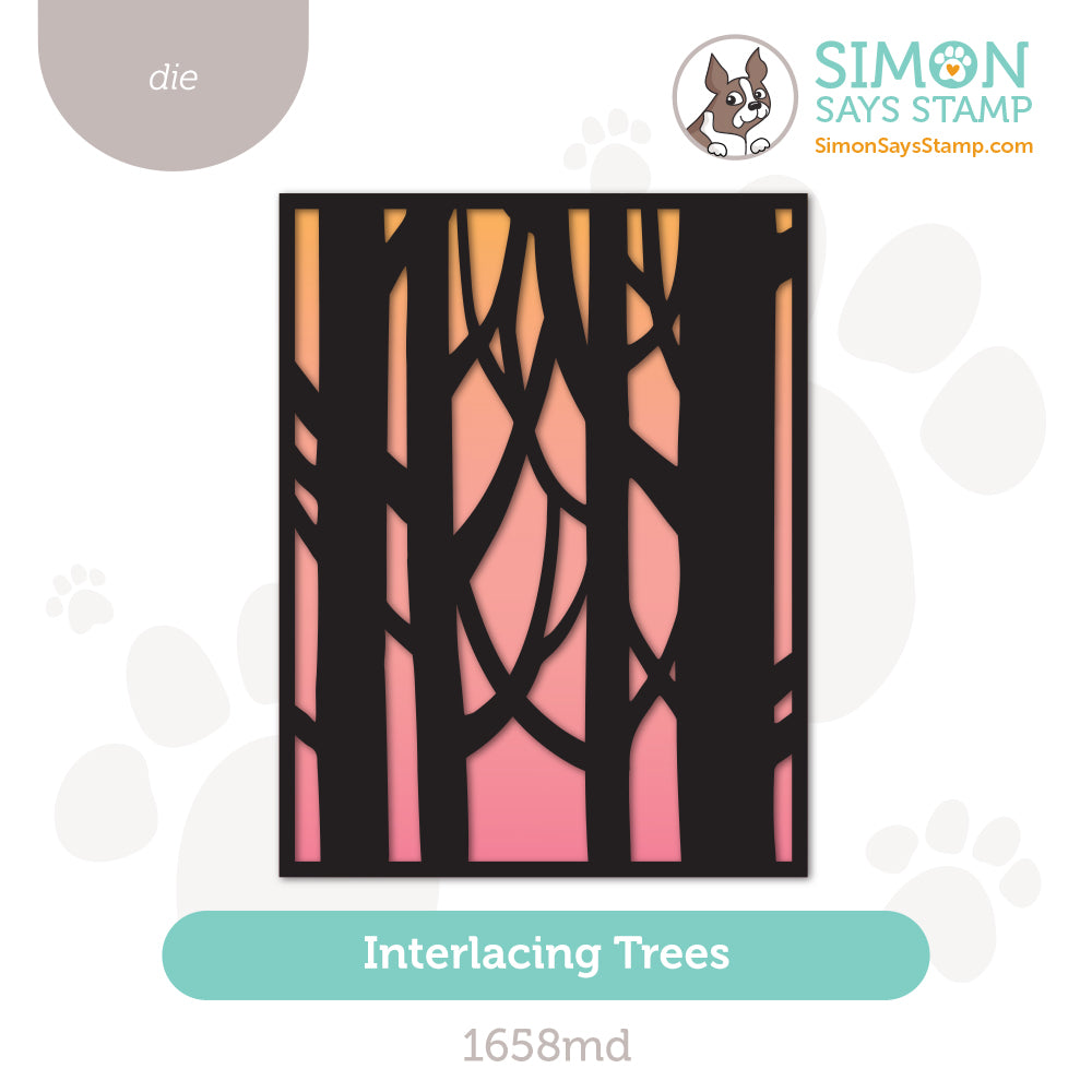 Simon Says Stamp Interlacing Trees Wafer Dies 1658md Sending Cheer