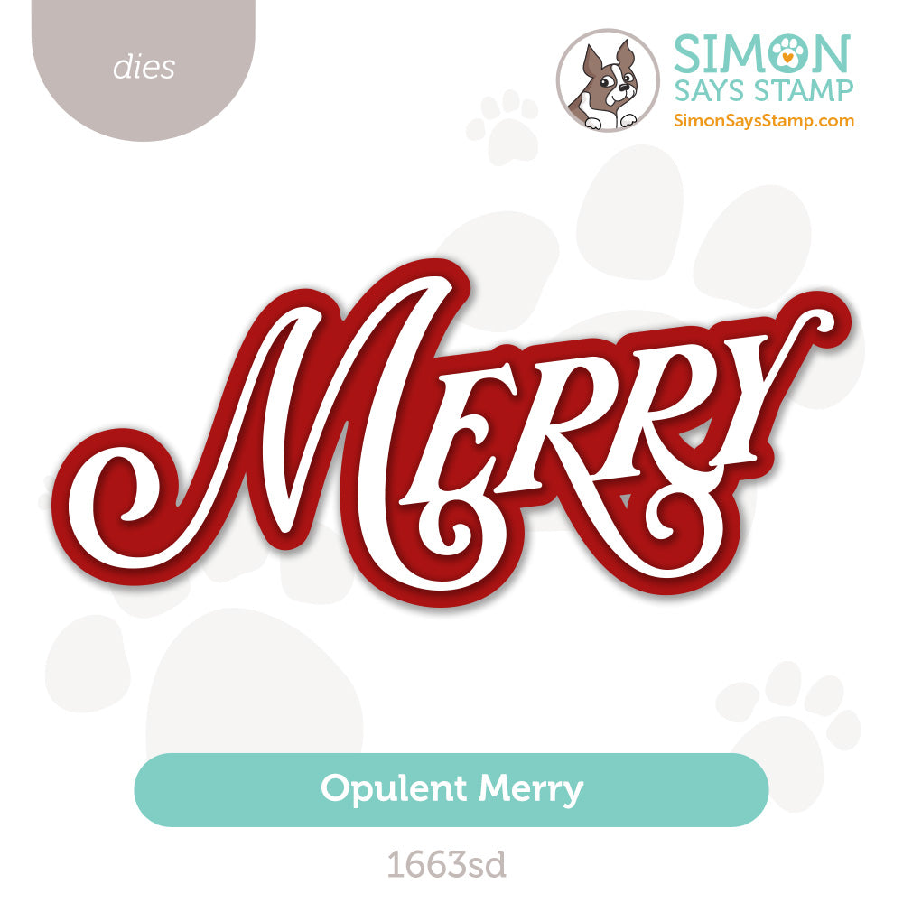 Simon Says Stamp Opulent Merry Wafer Dies 1663sd Stamptember