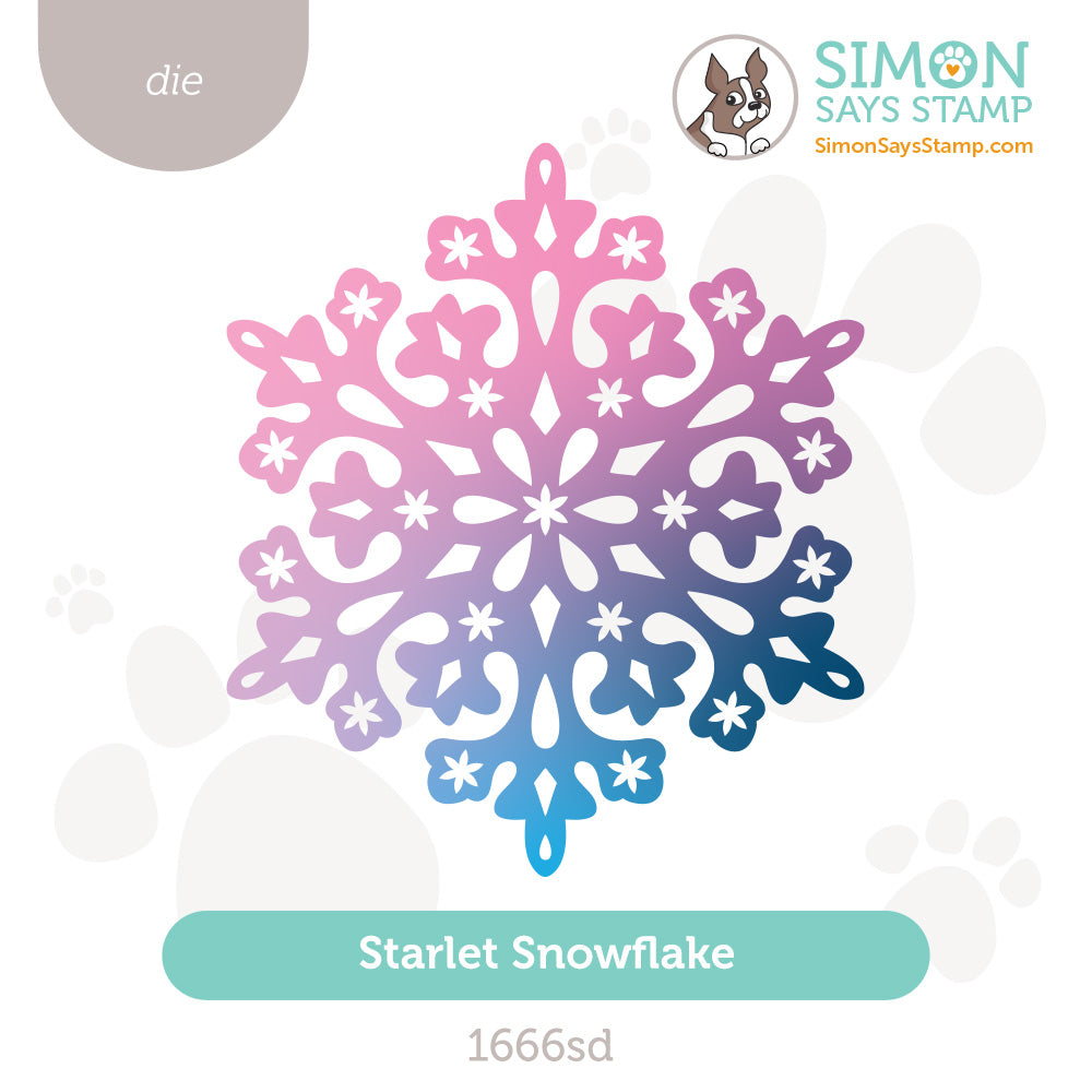 Simon Says Stamp Starlet Snowflake Wafer Dies 1666sd Sending Cheer
