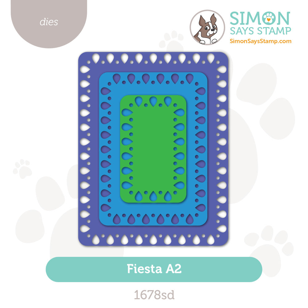 Simon Says Stamp Fiesta A2 Wafer Dies 1678sd Stamptember