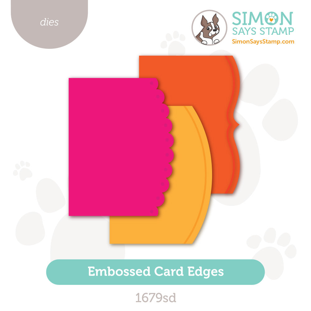 Simon Says Stamp Embossed Card Edges Wafer Dies 1679sd Stamptember
