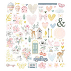 Spellbinders Heartfelt Cardstock Diecut Ephemera from Rosie's Studio 168233*