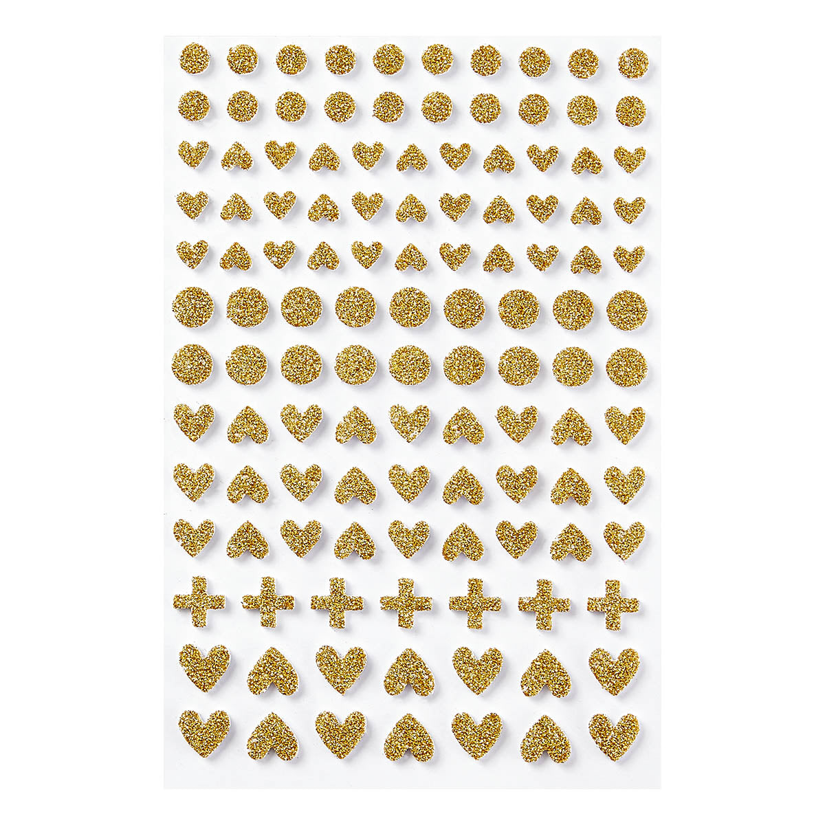 168252 Spellbinders Heartfelt Glitter Foam Stickers