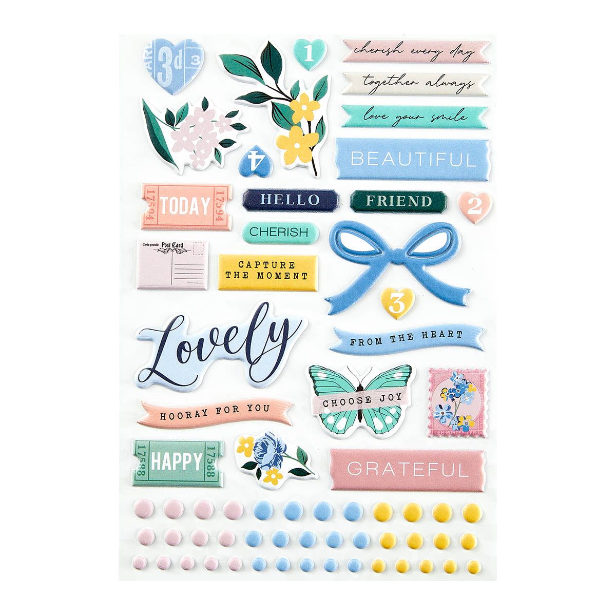 Spellbinders Belleview Puffy Stickers 168253
