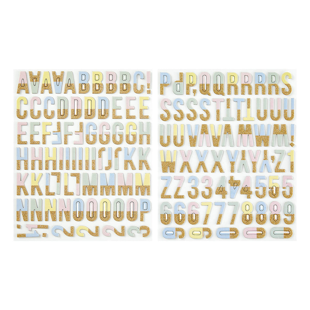 Spellbinders Belleview Chipboard Alphabet 168261