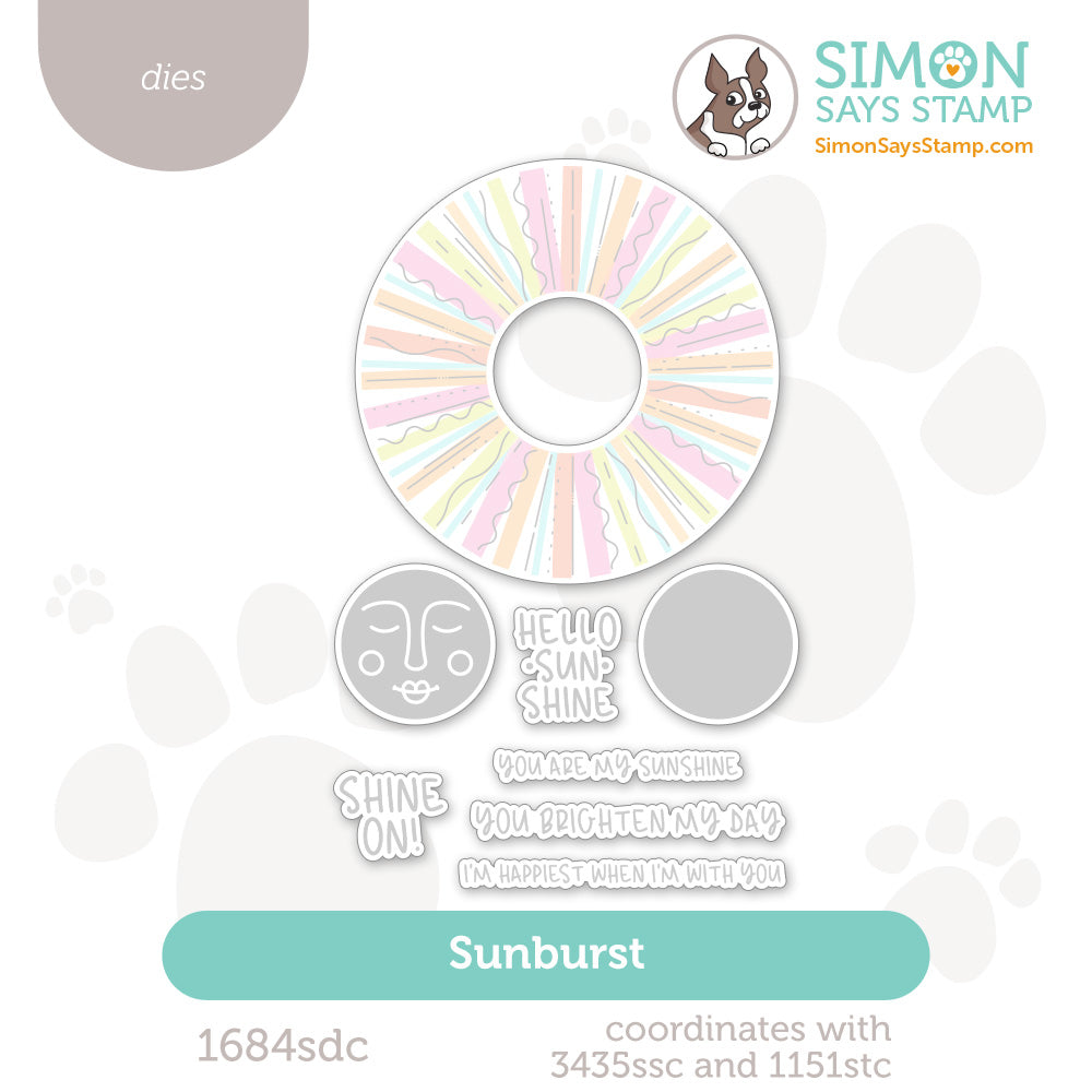 Simon Says Stamp Sunburst Wafer Dies 1684sdc Shine On